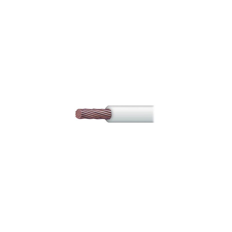 Bobina de cable de 100 metros para cableado eléctrico VIAKON calibre 10 de color blanco tipo THW-2-LS/THHW-LS