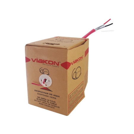 2 X 16 AWG / Incendio / FPLR / Blindado / 305 Metros (1000 Pies) / Alambre / Hecho en México
