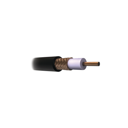 Cable Coaxial RG11/U, 305 Metros (1000 Pies), Bobina de 305 Metros (1000 Pies) Color Negro, AWG 14 Aislamiento Espumado, Blin...
