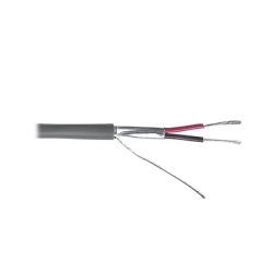 Cable 2 x 24 AWG / Blindado / Cubierta FR-PVC / Bobina de 500 metros