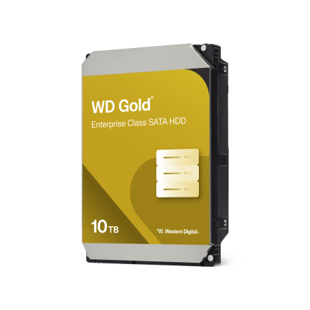 Disco Duro Empresarial WD Gold / SATA 6 Gb/s / 10 TB / 7200 RPM / Tecnología HelioSeal / ArmorCache / 5 Años Garantía / 2.5M ...