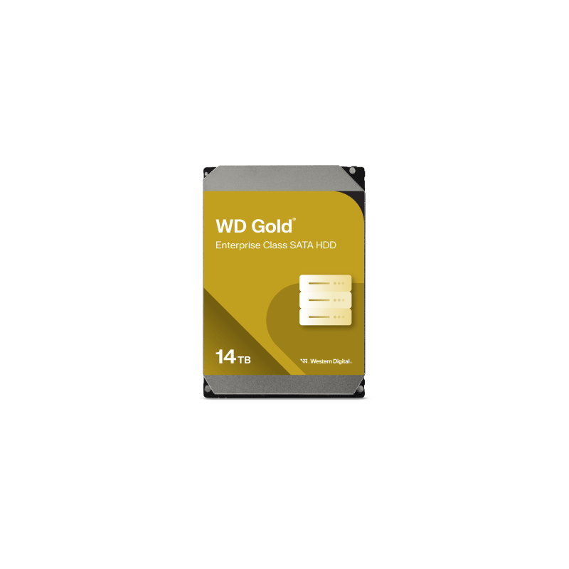 Disco Duro Empresarial WD Gold / SATA 6 Gb/s / 14 TB / 7200 RPM / Tecnología HelioSeal / ArmorCache / 5 Años Garantía / 2.5M ...