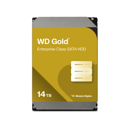 Disco Duro Empresarial WD Gold / SATA 6 Gb/s / 14 TB / 7200 RPM / Tecnología HelioSeal / ArmorCache / 5 Años Garantía / 2.5M ...