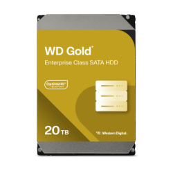 Disco Duro Empresarial WD Gold / SATA 6 Gb/s / 20 TB / 7200 RPM / Tecnología HelioSeal / ArmorCache / 5 Años Garantía / 2.5M ...