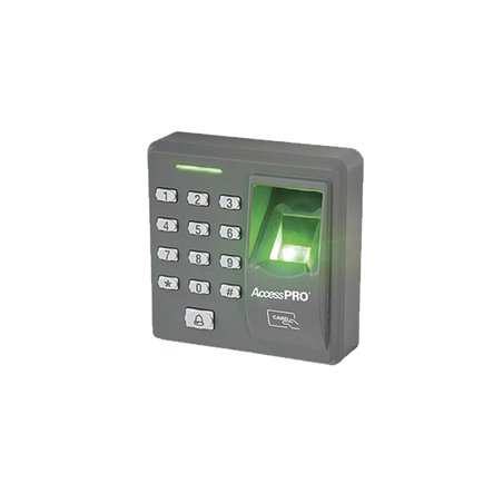 Lector Biométrico de Huella y Proximidad / 500 Huellas 500 Tarjetas / Teclado / Autónomo / Salida Relevador / Control de Acceso