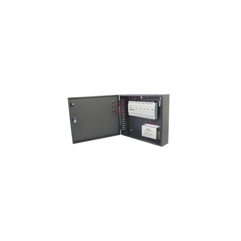 Controlador de Acceso 4 Puertas / 20,000 Huellas 30,000 Tarjetas / ADMS PUSH / TCP/IP / Gabinete y Fuente 12V 5A