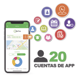 Licencia para realizar checadas de asistencia desde Smartphone (APP) con envío de fotografía y ubicación por GPS / Compatible...