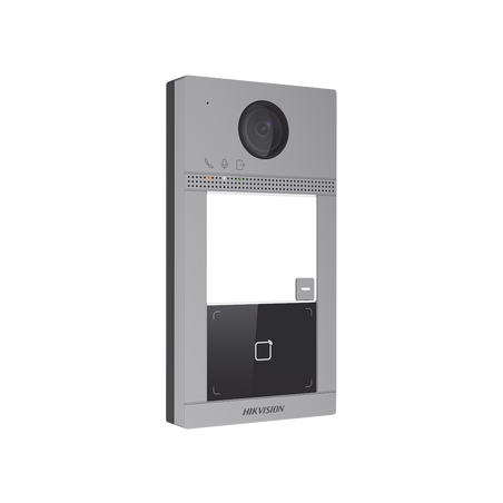Videoportero IP 2 Megapixel / Llamada y Apertura Remota desde App Hik-Connect / PoE / Exterior IP65 + Antivandalico IK08 / 1 ...
