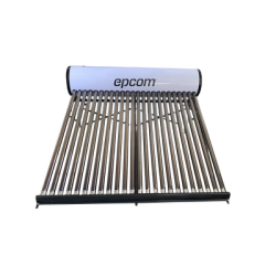Bóiler Solar de 240L, Baja Presión con 24 Tubos de Vacío de Mayor Resistencia y Termotanque Inoxidable de Grado Alimenticio 2...