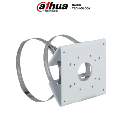 DAHUA PFA156 - Montaje para Poste / Construído en Aluminio / Color blanco / capacidad de carga 5kg / Compatible con postes de...