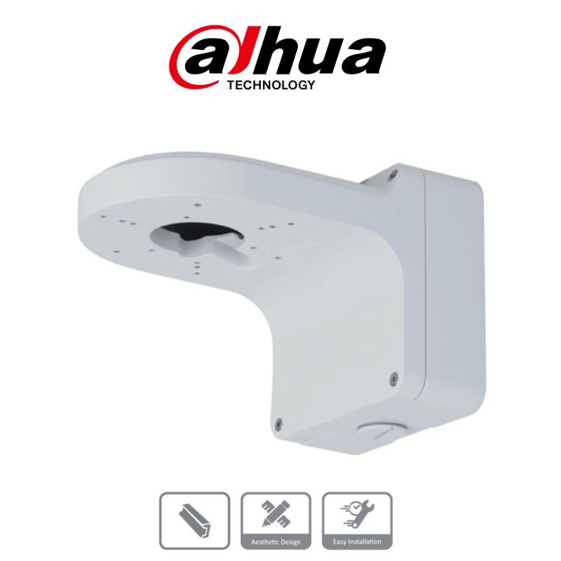 DAHUA PFB206W - Brazo de pared para cámaras domo DAHUA / Construído en aleacion de aluminio / Diseño elegante / Color blanco ...