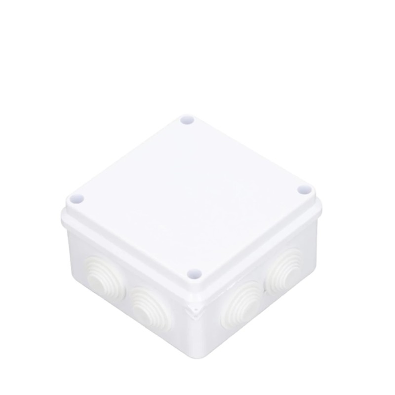 SAXXON PB100 - Caja de conexiones con 7 entradas / PVC libre de halógenos / Compatible con cámaras Bullet / Domo / Dimensione...