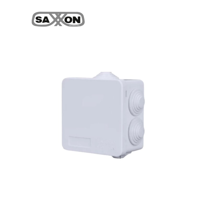 SAXXON PB085 - Caja de conexiones con 7 entradas / PVC libre de halógenos / Compatible con cámaras Bullet / Domo / Dimensione...