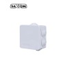 SAXXON PB085 - Caja de conexiones con 7 entradas / PVC libre de halógenos / Compatible con cámaras Bullet / Domo / Dimensione...