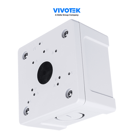 VIVOTEK AM-71C_V02 - Caja de conexiones de exterior para cámaras domo y bullet, IP66, color blanco, fabricada en aleación de ...