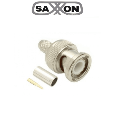 SAXXON PSUBR08 - Bolsa de 10 Conectores BNC Macho para Apretar/