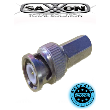 SAXXON PSUBR10RG59 - Bolsa de 10 conectores BNC macho de enroscar para cable siames