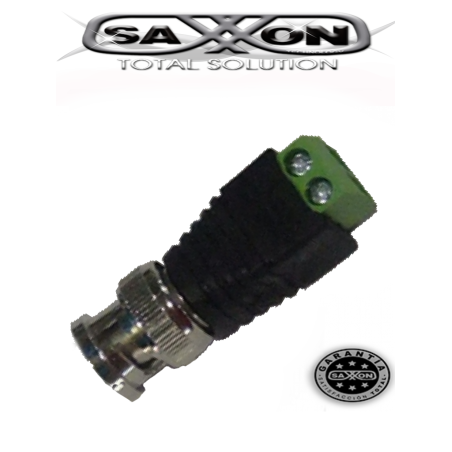 SAXXON PSUBR14 - Bolsa de 10 conectores BNC macho con terminales tipo tornillo