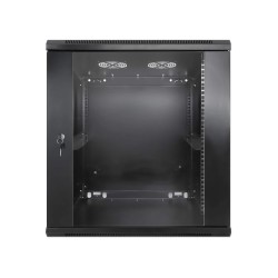 INTELLINET - 712088 - Gabinete mural de 19", 12U, Ensamblado / 12U, 600 mm de profundidad, Ensamblado, negro