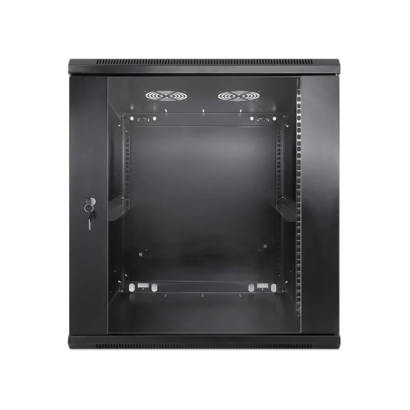 INTELLINET - 712088 - Gabinete mural de 19", 12U, Ensamblado / 12U, 600 mm de profundidad, Ensamblado, negro