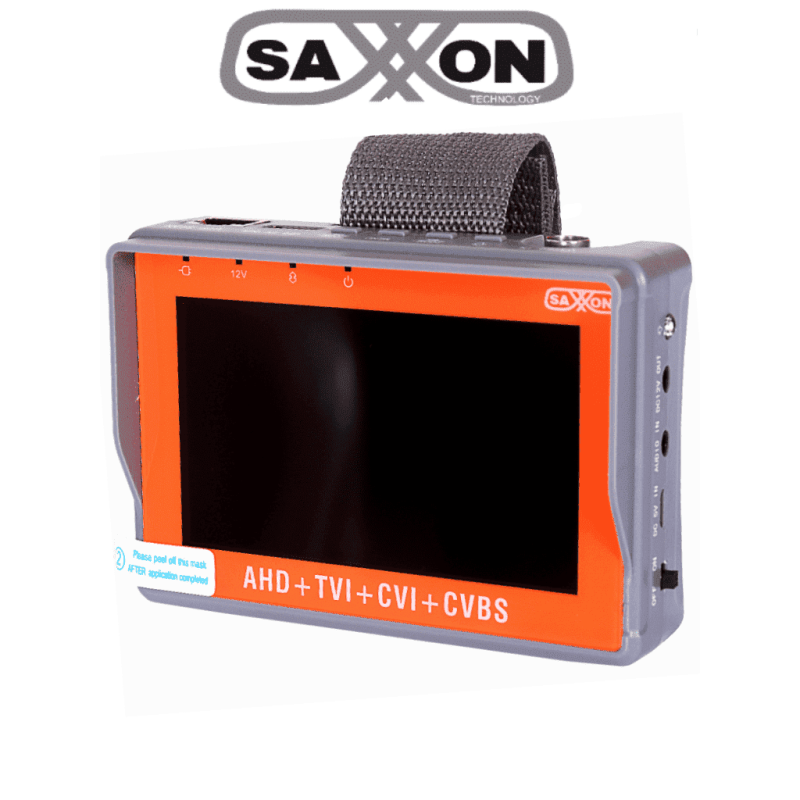 SAXXON TES07MC- Probador de Video de Pulsera con Pantalla de 4 Pulgadas/ Soporta Resolución de Hasta 4 Megapíxeles/ Soporta: ...