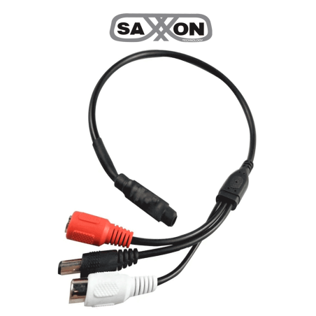 SAXXON ANXBA09 - Microfono amplificado 12 VDC 56 dB con i / O audio / Omnidireccional
