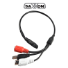 SAXXON ANXBA09 - Microfono amplificado 12 VDC 56 dB con i / O audio / Omnidireccional