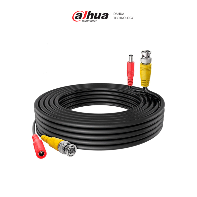 DAHUA DH-PFM942I-10-5 - Cable de 10 Metros Armado para Video y Energía/ Para Camaras Hasta 4k/ con Conectores BNC y de Energí...