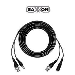 SAXXON WB0110C- Cable de 10 Metros Armado para Video y Energia/ Para Camaras Hasta 8 Megapixeles/ con Conectores BNC y de Ene...