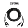 SAXXON WB0110C- Cable de 10 Metros Armado para Video y Energia/ Para Camaras Hasta 8 Megapixeles/ con Conectores BNC y de Ene...