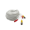 TCE LMG-BNC20W - Cable Armado para Video y Energía 20m, BNC Macho y Alimentación DC, Color Blanco, Ideal para Instalaciones d...