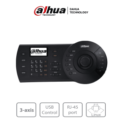 DAHUA NKB1000-E - Teclado Controlador IP con Joystick para PTZs Analogicas e IP/ Control de DVRs y NVRs/ Pantalla LCD/ RJ-45/...