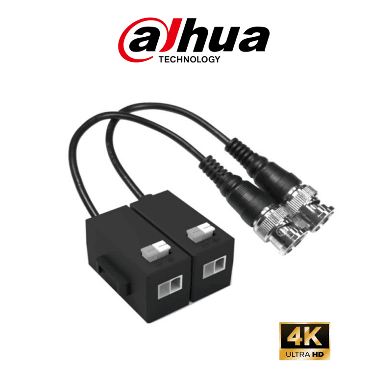 DAHUA DH-PFM800-N - Par de transceptores pasivos HDCVI 4K / 1 canal de transmisión de video / 720P hasta 400m (1312.34ft) 108...