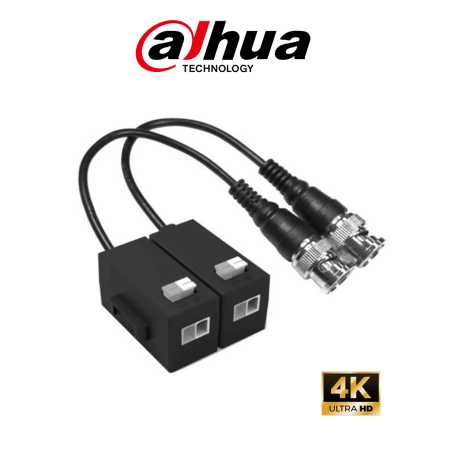 DAHUA DH-PFM800-N - Par de transceptores pasivos HDCVI 4K / 1 canal de transmisión de video / 720P hasta 400m (1312.34ft) 108...