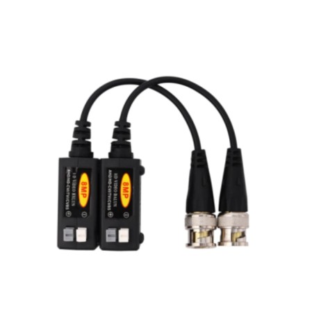 SAXXON VB - 01 Par de Transceptores Pasivos 4K  8MP (Video Baluns), Botón Push Superior, Empalmes Ordenados, 4K hasta 150m, 4...