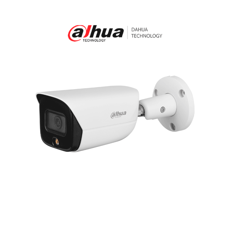 DAHUA DH-IPC- HFW3449E-AS-LED - Cámara IP 4MP/ Fullcolor/ 2.8mm/ WizSense/ SMD Plus/ Detección de humanos y vehículos/ Led Lu...