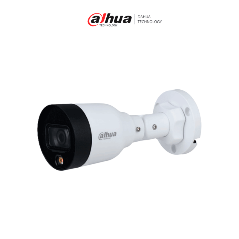 DAHUA DH-IPC-HFW1239S1P-LED-0280B-Cámara IP Bullet Full Color 2 Megapixeles/ Lente de 2.8mm/ 106°/ Luz Blanca de 10 Mts/  Det...