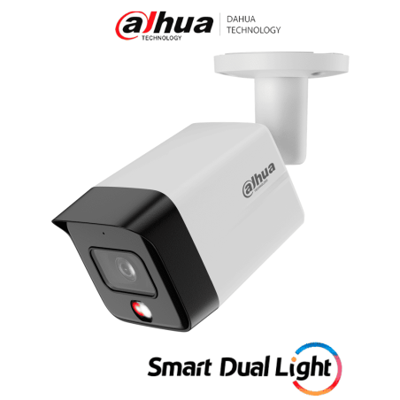 DAHUA DH-IPC-HFW1639TC-A-IL - Cámara IP Bullet de 6 Megapixeles/Iluminador Dual Inteligente/ WizSense/ Lente de 2.8mm/ 95 Gra...