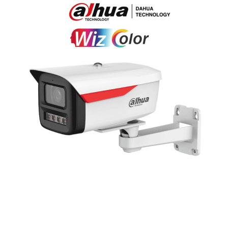DAHUA DH-IPC-HFW2649M-S-B-PRO Cámara IP Bullet  de 6MP/ WizColor / WizSense/equipada con IA/ SMD Plus/ Lente de 3.6 mm/ micró...