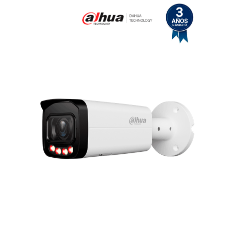 DAHUA DH-IPC-HFW3849T-ZAS-IL Cámara IP Bullet 4K de 8 MP/ lente motorizado 2.7-13.5 mm/ AcuPick/ Wizsense/ SMD 4.0. / Ilumina...