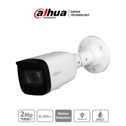 DAHUA IPC-HFW1230T1N-ZS - Camara IP Bullet de 2 Megapixeles/ Lente Motorizado de 2.8 a 12mm/ H.265+/ IR de 50 Mts/ IP67/ PoE/...