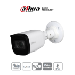 DAHUA IPC-HFW1431T1-ZS-S4 - Camara IP Bullet de 4 Megapixeles/ Lente Motorizado de 2.8 a 12mm/ H.265/ IR de 50 Metros/ WDR Re...