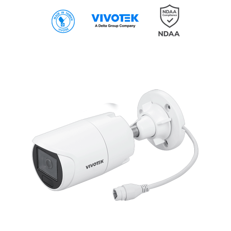 VIVOTEK IB833-HV(1Y) - Camara IP Bullet Vortex Premium Series, 5 Megapixeles, IR 30mts , WDR Pro, Lente Fijo 3.6 mm , Advance...