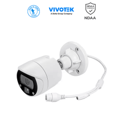 VIVOTEK IB9369 -  Cámara IP bullet exterior 2 MP, lente fijo 2.8mm, Iluminadores Smart IR 30m, WDR digital, Smart Stream III,...