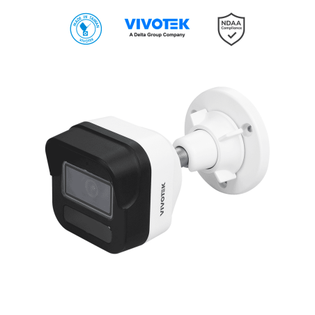 VIVOTEK IB9380-HV-V2 - Cámara IP bullet exterior 5 MP, H.265, Lente fijo 2.8mm, Smart IR 30m, WDR Pro, IA Smart Search, Micro...