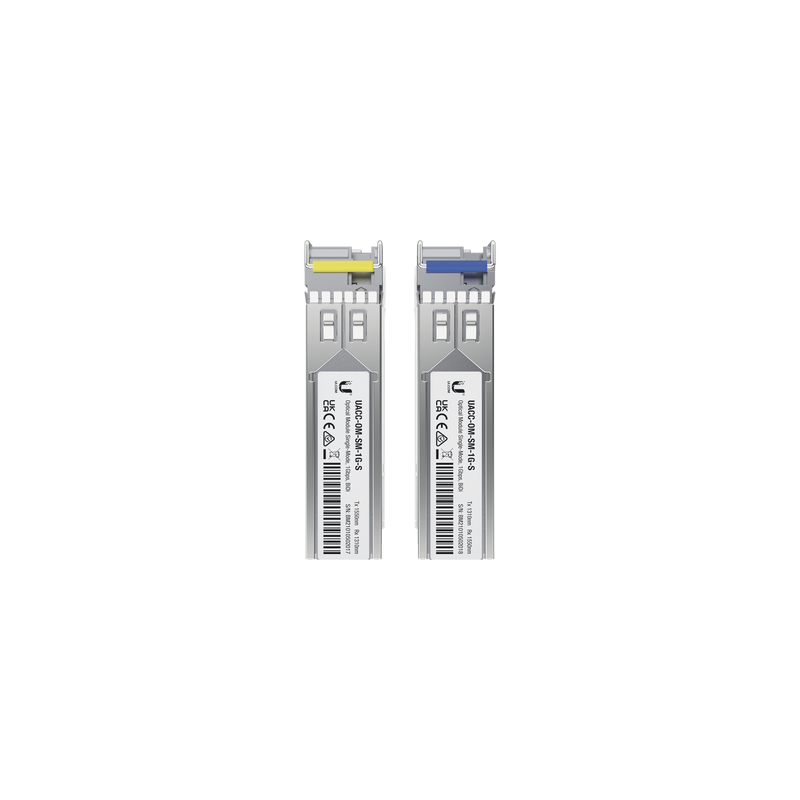 UFiber Módulo SFP, transceptor MiniGibic MonoModo 1 Gbps, distancia 3km, Simplex, un conector LC, incluye 2 tranceptores