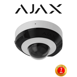 Ajax DomeCam Mini (5 Mp/2.8 mm) - Camara IP Domo  5 Megapixeles con IA y Micrófono/ H.265/ 25 Fps/ Lente de 2.8mm/ Angulo de ...