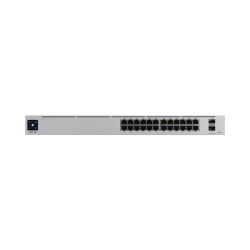 UniFi Switch USW-Pro-24-POE Gen2, con funciones capa 3, de 24 puertos PoE 802.3at/bt + 2 puertos 1/10G SFP+, 400W, pantalla i...