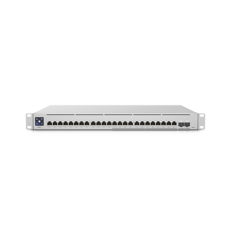 UniFi Switch Empresarial Capa 3 de 24 puertos PoE 802.3af/at (12 puertos 2.5G y 12 puertos 1G) + 2 puertos 1/10G SFP+, 400W, ...