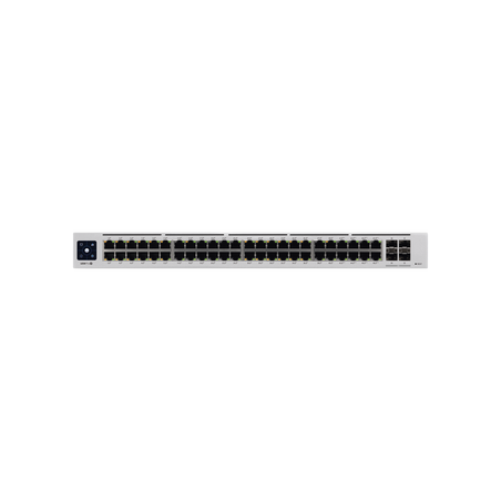 UniFi Switch USW-Pro-48-POE Gen2, Capa 3 de 48 puertos PoE 802.3at/bt + 4 puertos 1/10G SFP+, 600W, pantalla informativa